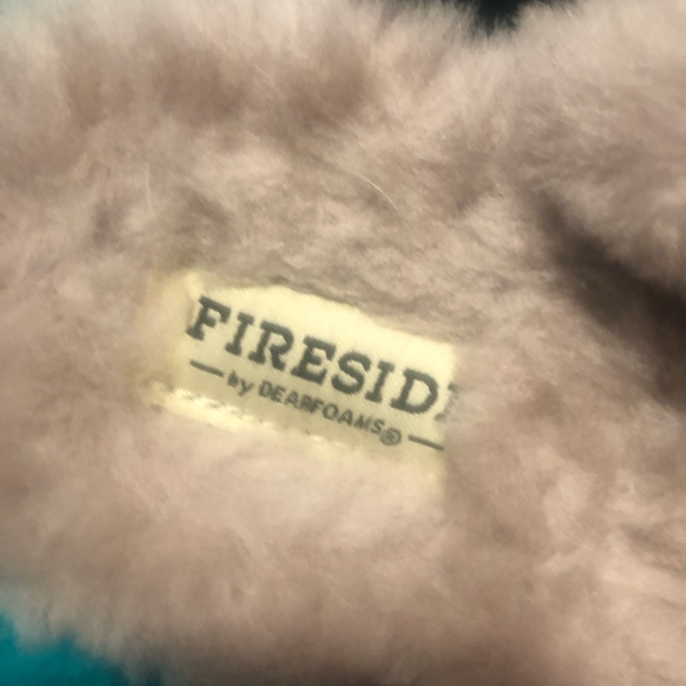 Dearfoam Fireside Open-back Shearling Slippers Sz 9 - Picture 8 of 10